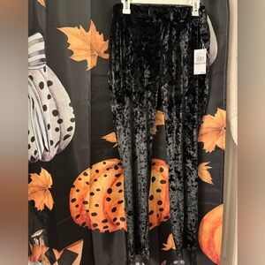 Michael Kors Women’s Crushed Velvet High Rise Leggings